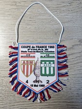 FANION FOOTBALL FINALE COUPE de FRANCE 1959/1960  AS MONACO - ASSE St ETIENNE