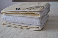 Protège matelas en laine mérinos laine naturelle, respirante 100 % coton