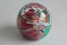 Presse papier sulfure verre d'art Tulipe Michèle LUZORO Biot (75069)