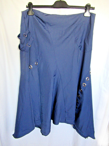 Jupe longue bleu - , foncé