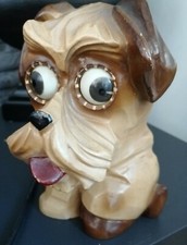 Horloge  chien yeux tournants oswald germany dog moving eyes auslands