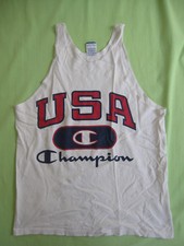 Maillot Basket USA Champion vintage 100% coton Made in USA Jersey - M