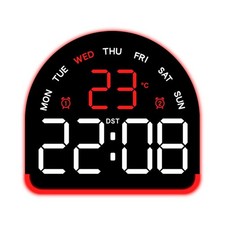 Réveil LED Lumière Ambiante pour Maison avec Réglages de Luminosité Réglabl