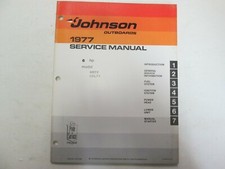 1977 Johnson Hors-Bord 6 HP Modèle 6R77 6RL77 Service Réparation Atelier Manuel