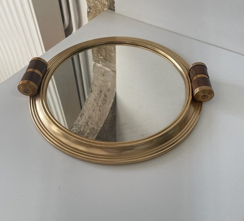 Plateau miroir service - service, rond