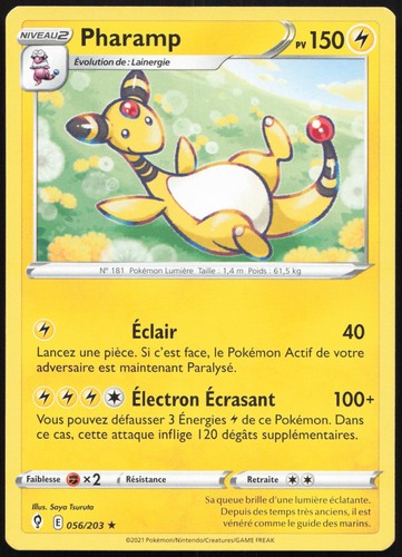 Carte pokémon pharamp 056 203 - pharamp, 056/203