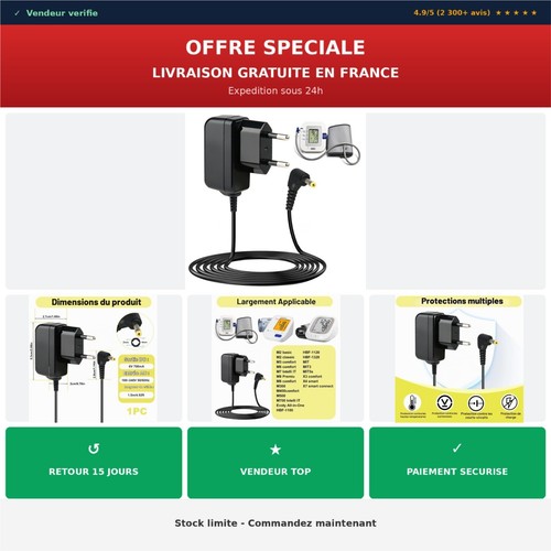 Chargeur tensiomètre omron - chargeur,
