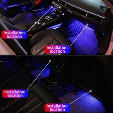 Voiture Auto Lampe RGB Mini