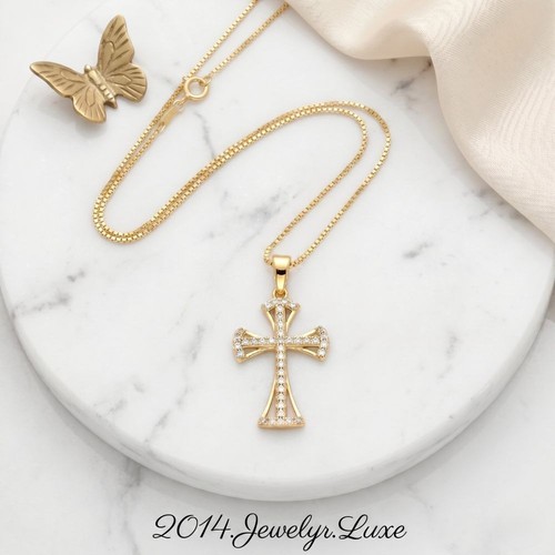 Collier pendentif croix - collier,