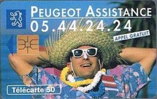 telecarte peugeot assistance  50u