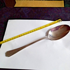 Cuillère Sauce Individuelle - Métal argenté "alfenide" 26,5 cm - Art Déco