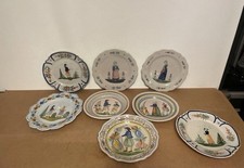 LOT 8 ASSIETTES EN FAÏENCE DE