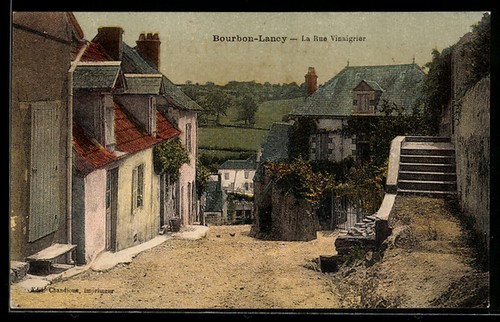 Cpa bourbon lancy - cpa, rue