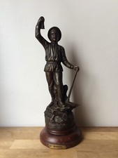 ancienne statue en régule