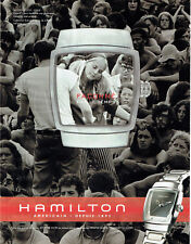 Publicité Advertising 127  2000  Montre Hamilton Everest Woodstock 1969