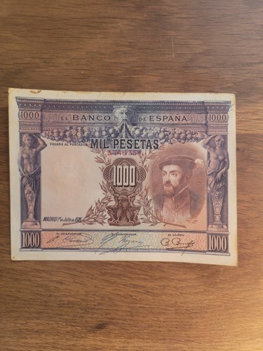 Espagne billet ancien - ancien, 1000