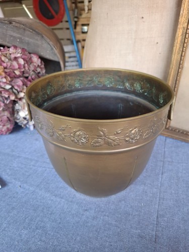 Cache pot cuivre laiton - cache,