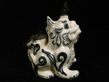 ?? RARE PIPE A EAU PORCELAINE CHIEN DE FÔ PORCELAINE ART ASIATIQUE CHINE CHINA