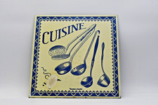 Ancienne tôle lithographiée cuisine comptoir de famille ( Année à identifier )