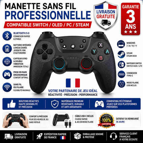 Manette switch pro sans - manette,