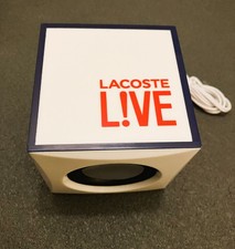 Gadget Rétro - Rare - Enceinte Lacoste L!VE Mini Cube- NEUVE - Style vintage