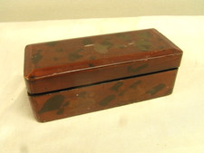 🇫🇷 ANCIENNE BOITE COFFRET LAQUE PEINTURE MÉDAILLE DORÉE