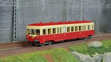 R37 HO41264 Remorque d'autorail ZR BD 27135, 2ème classe, SNCF, rouge et crème,