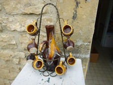 Ancien service à liqueur en céramique