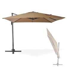 Parasol déporté Verona - 3 x 3 m - Kaki D41283