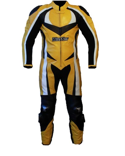 Combinaison moto jaune - combinaison,