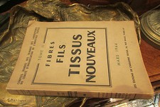 livre 1944 fibres fils tissus