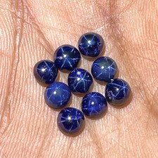 9 Pcs Naturel Étoile Saphir