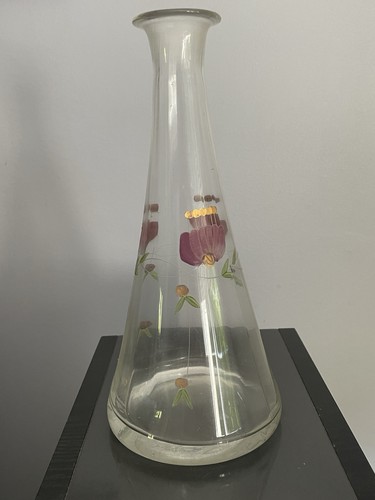 Carafe ancienne verre grave - carafe,
