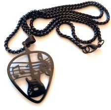 COLLIER Pendentif guitare -