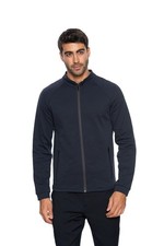 Veste Blouson Giorgio Armani Bleue Marine Géométrique Jacquard 38 US / 48 EU