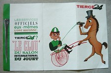 Ancien dépliant Pub Publicité CIRCUIT TIERCE 24 Léon Zitrone & Tarifs ( Sulky )