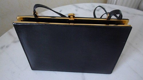 Sac main vintage noir - main,