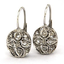Boucles d'Oreilles en OR Blanc