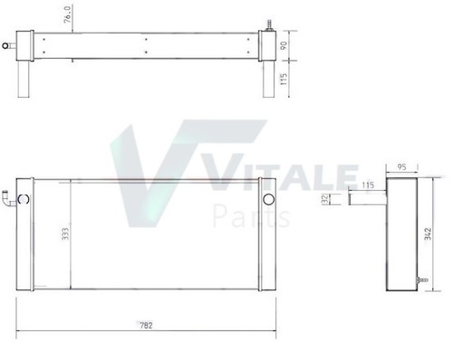Radiator for bobcat s150 - for, s160