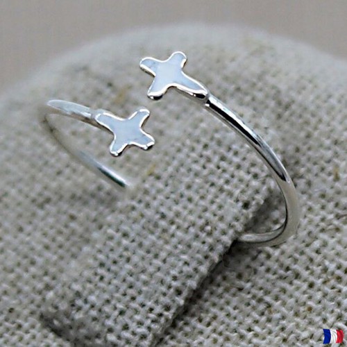 Bague croix catholique - , en