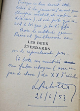 REBATET Les deux étendards, roman NRF + envoi