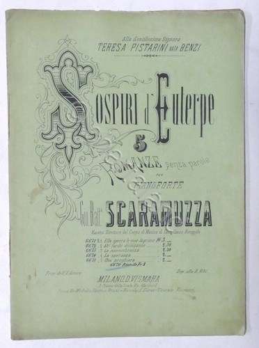 Sheet music b scaramuzza - sheet,