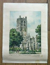 Gravure ancienne signée