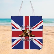 Sac Tote British Bulldog Union Jack - Shopping Plage Natation