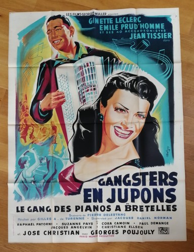 Gangsters jupons affiche - gangsters, en