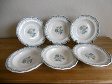 SIX ASSIETTES CREUSES FAIENCE