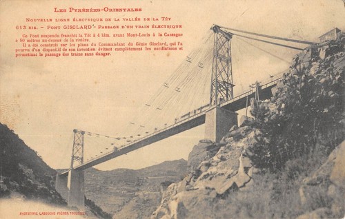Cpa pont gisclard passage - gisclard,