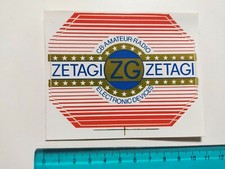 Autocollant Vintage 80S Original ZG Zetagi Amateur Radio Sticker