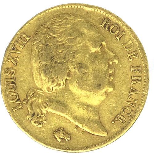 Louis xviii francs 1817 - louis,