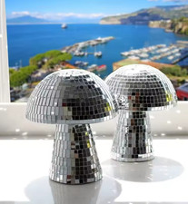 Mirror Mosaic Mushroom Lamp